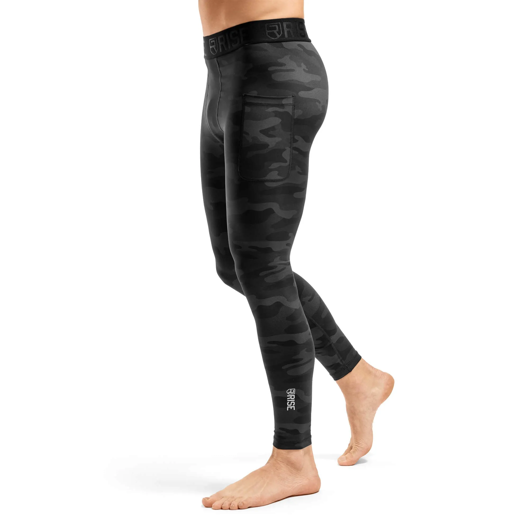 Absolute Compression Pants - Black Camo