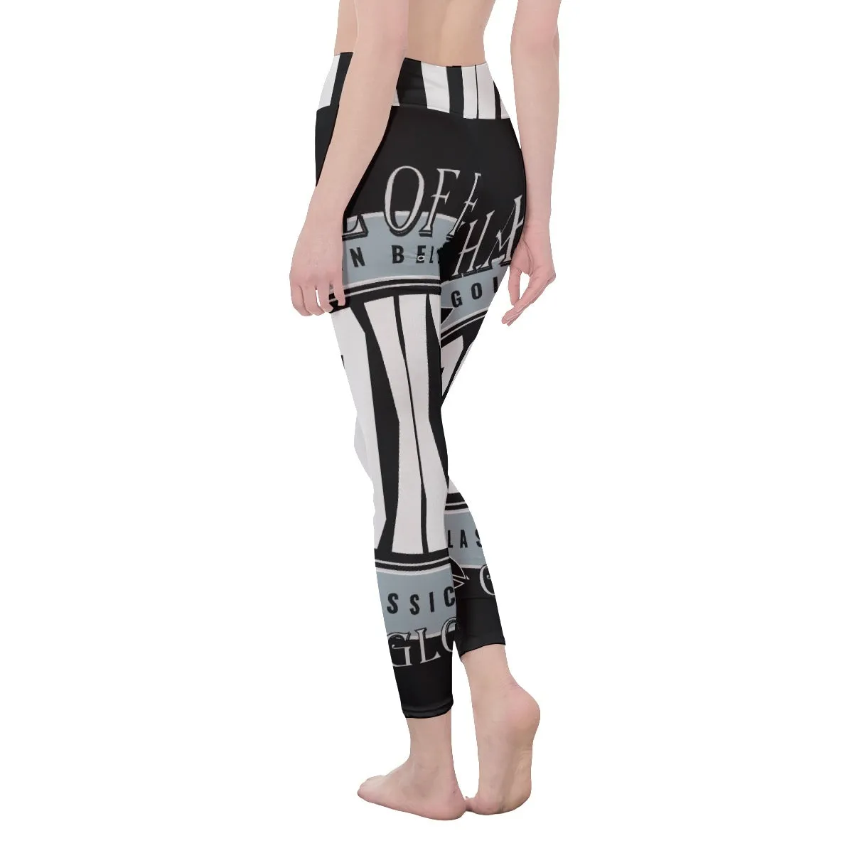 All-Over Print Women's High Waist Leggings | Side Stitch Closure 166