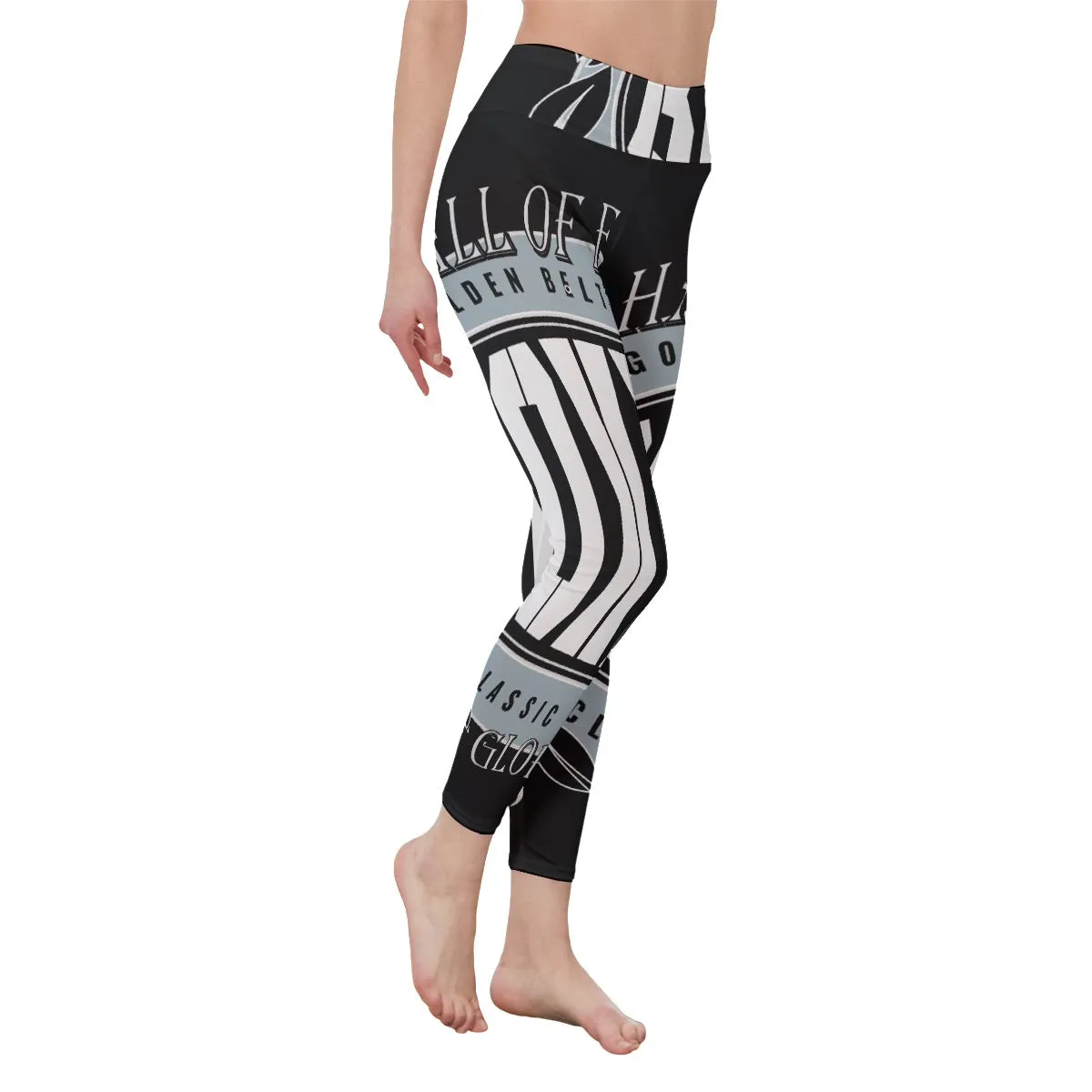 All-Over Print Women's High Waist Leggings | Side Stitch Closure 166