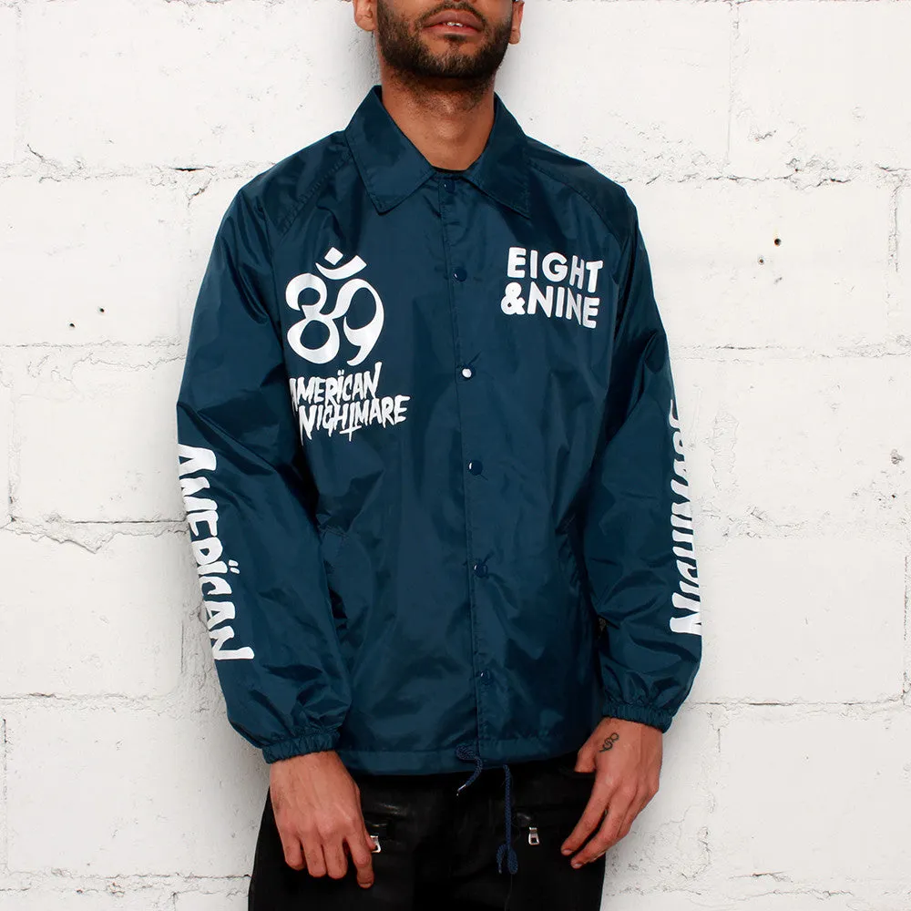 American Nightmare Coaches Jacket Navy