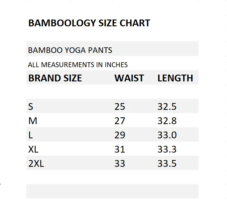 Bamboo Fabric Yoga Pant | Clean