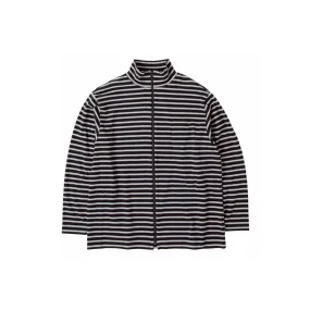 BEATNIK BORDER ZIP UP TURTLENECK