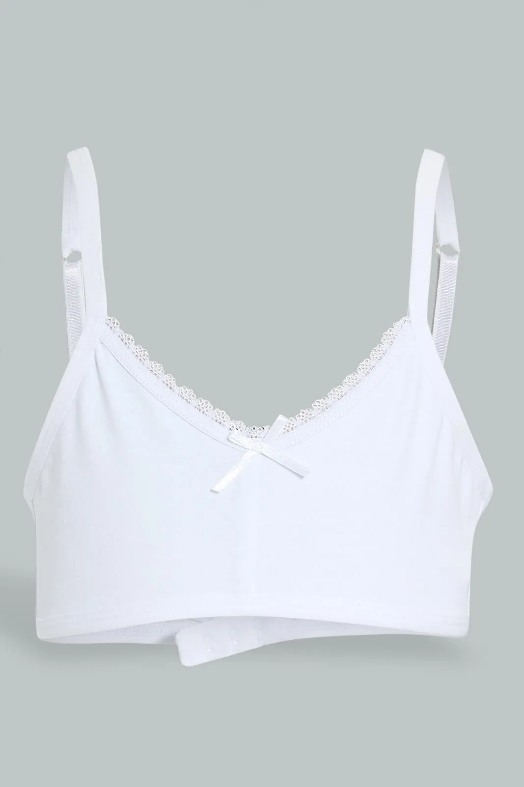 Beige And White Bra For Senior Girls (Pack of 2)