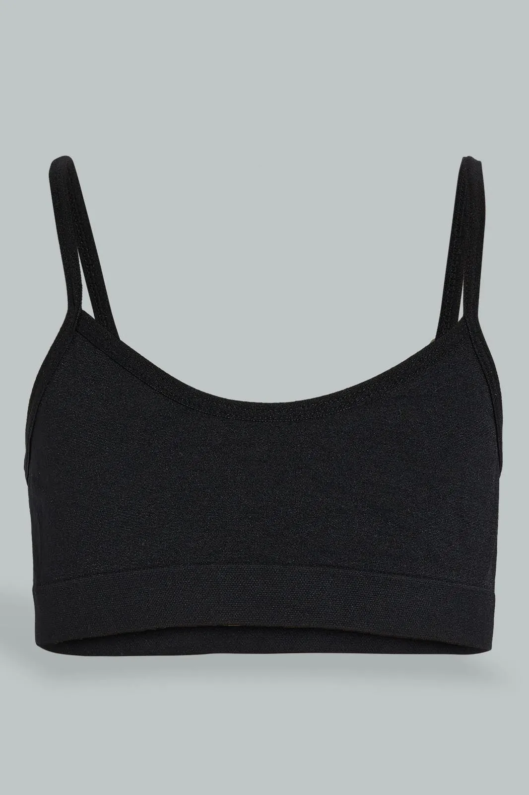 Black Comfort Bra For Senior Girls (Pack of 2)