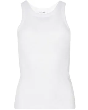 Blanc Racerback Boyfriend Tank