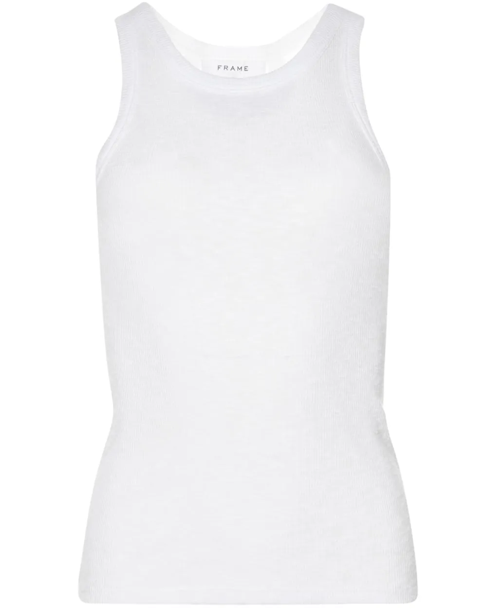 Blanc Racerback Boyfriend Tank