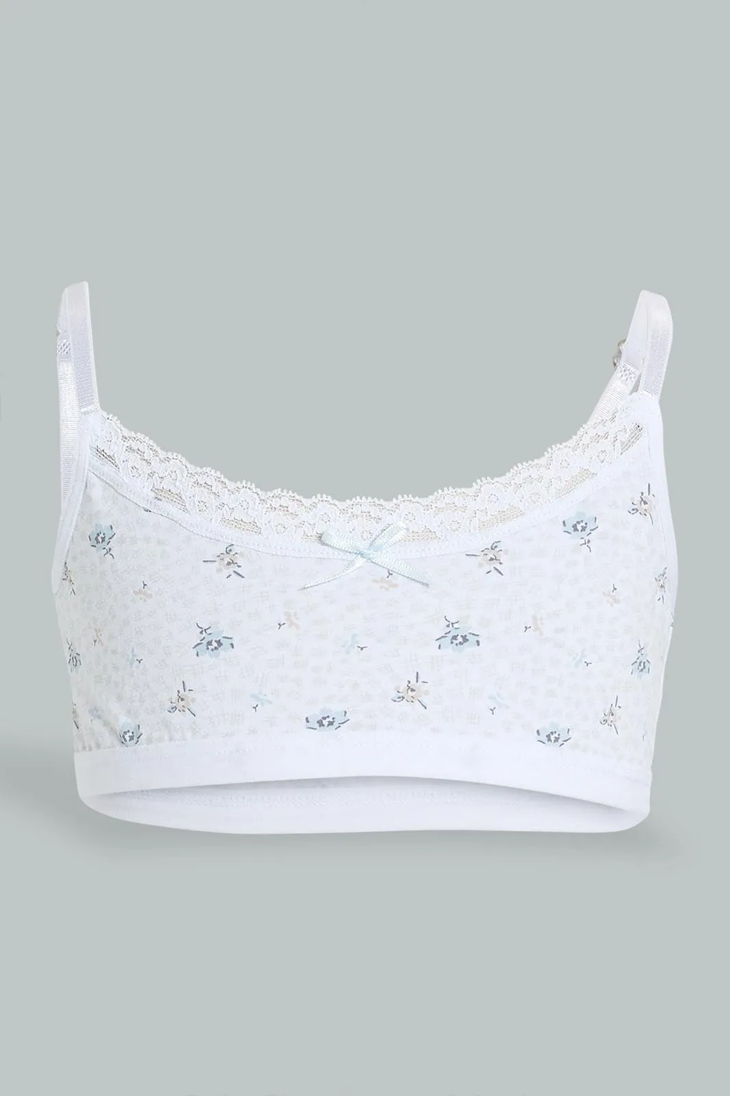 Blue And Grey Comfort Bra For Senior Girls (Pack of 2)