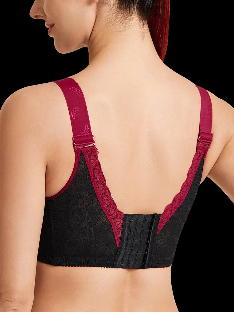 Breathable Sexy V-neck Lace Wireless Bra