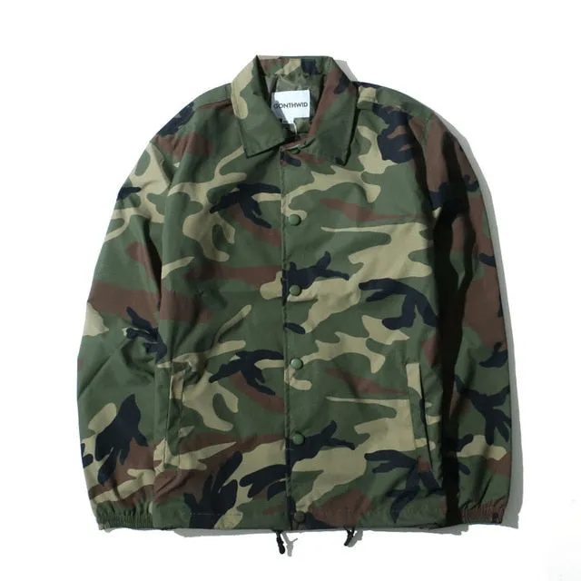 Color Camo Windbreaker Coaches Jackets