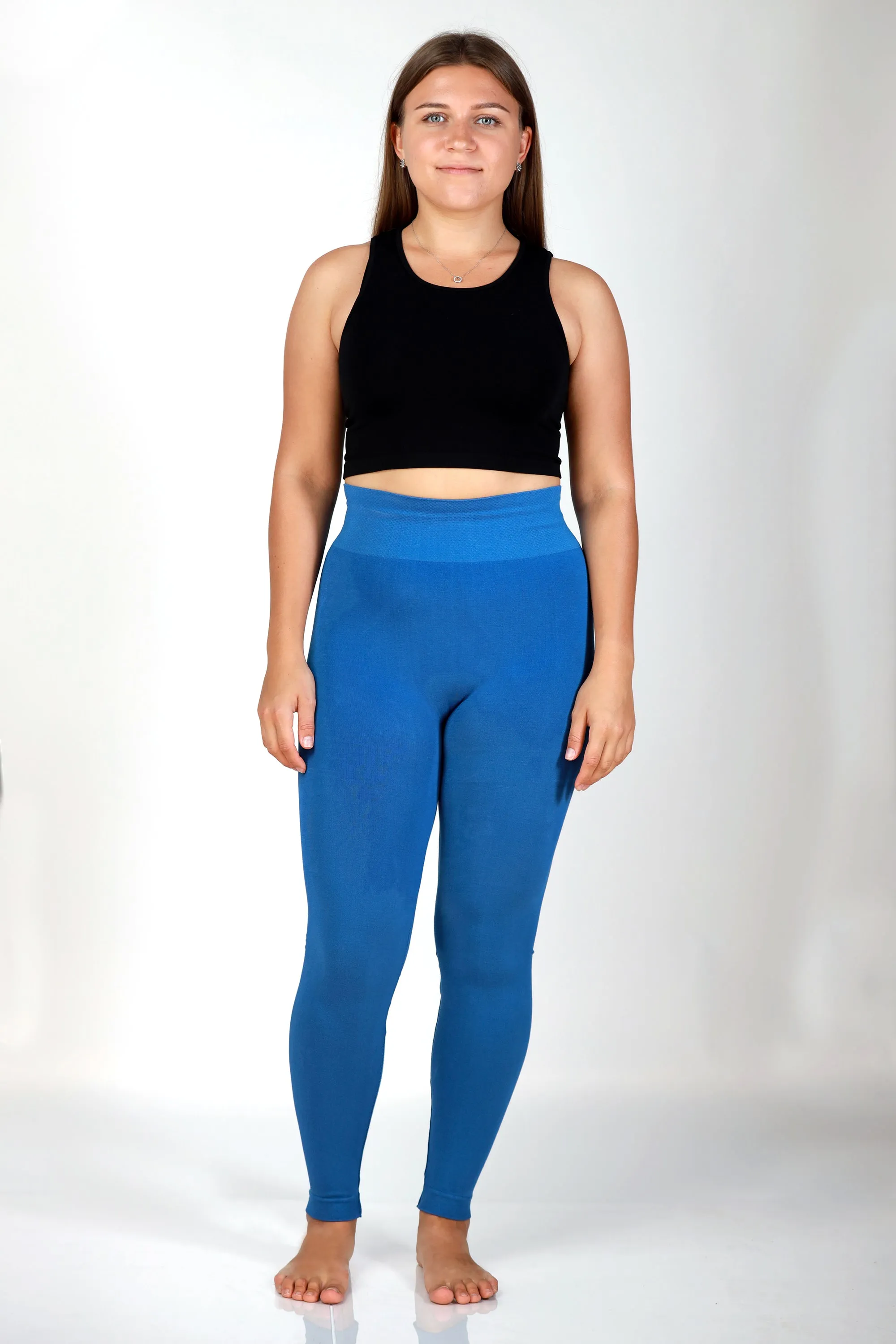 Colorful Bamboo 3” Band High Waisted Leggings