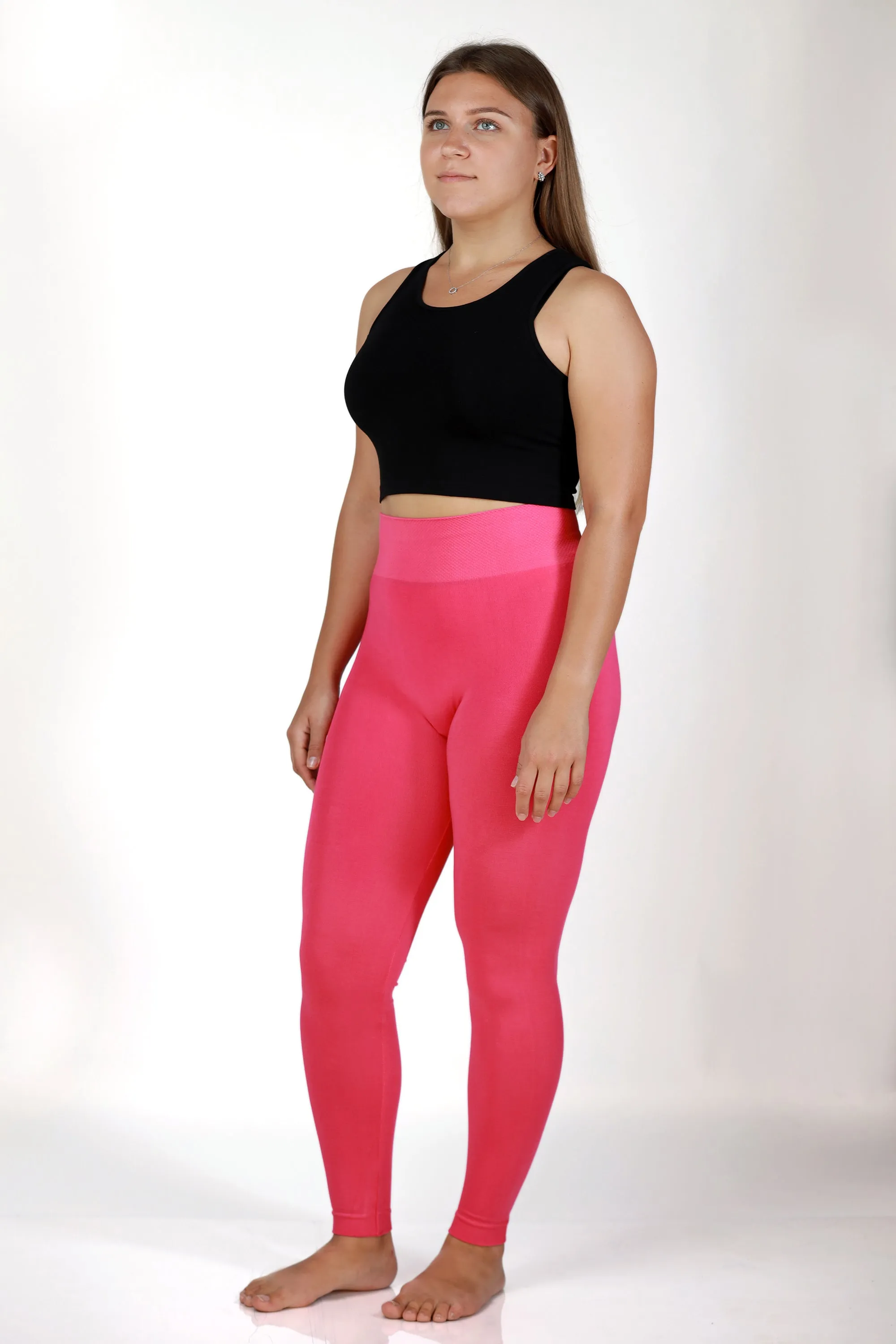 Colorful Bamboo 3” Band High Waisted Leggings