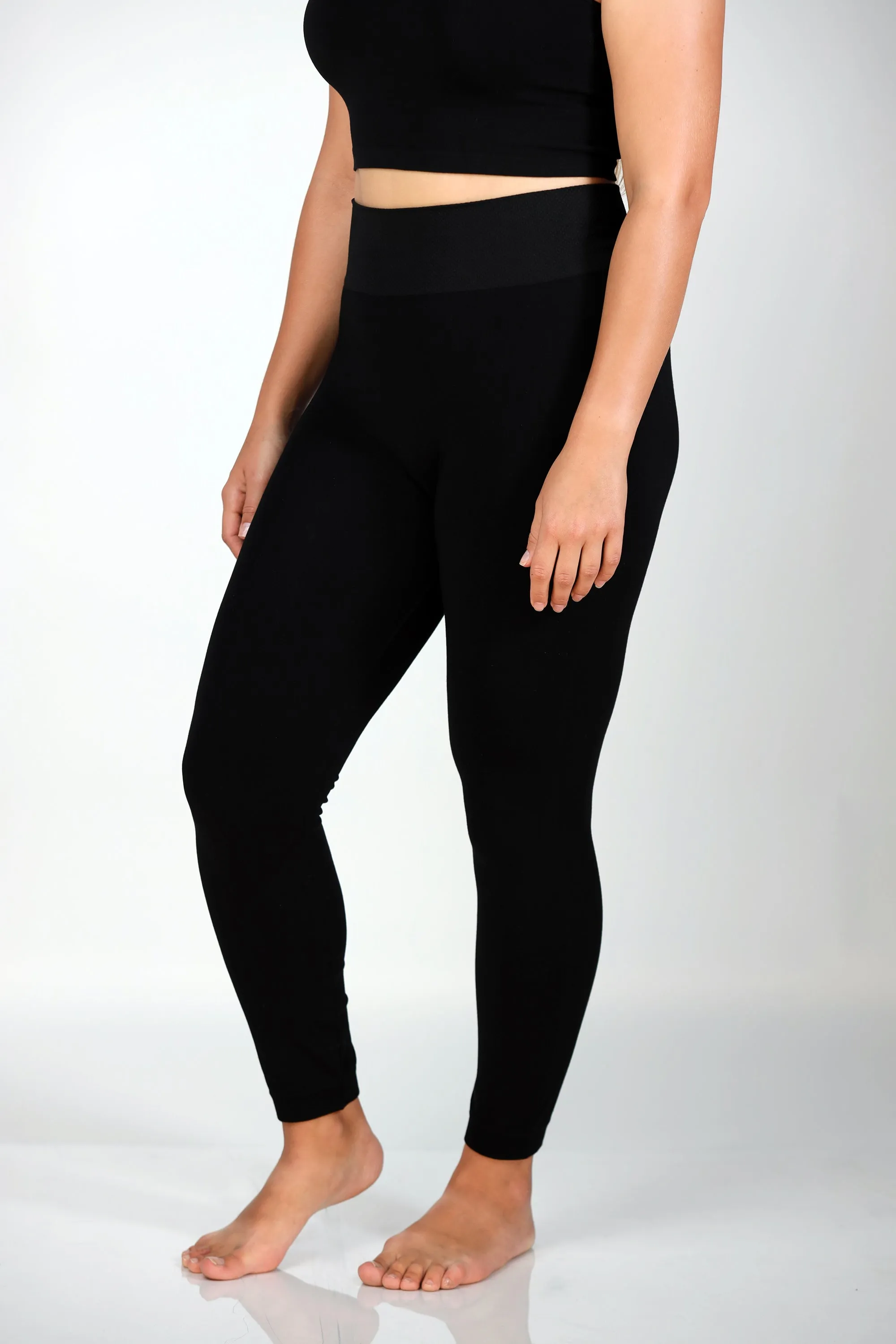 Colorful Bamboo 3” Band High Waisted Leggings