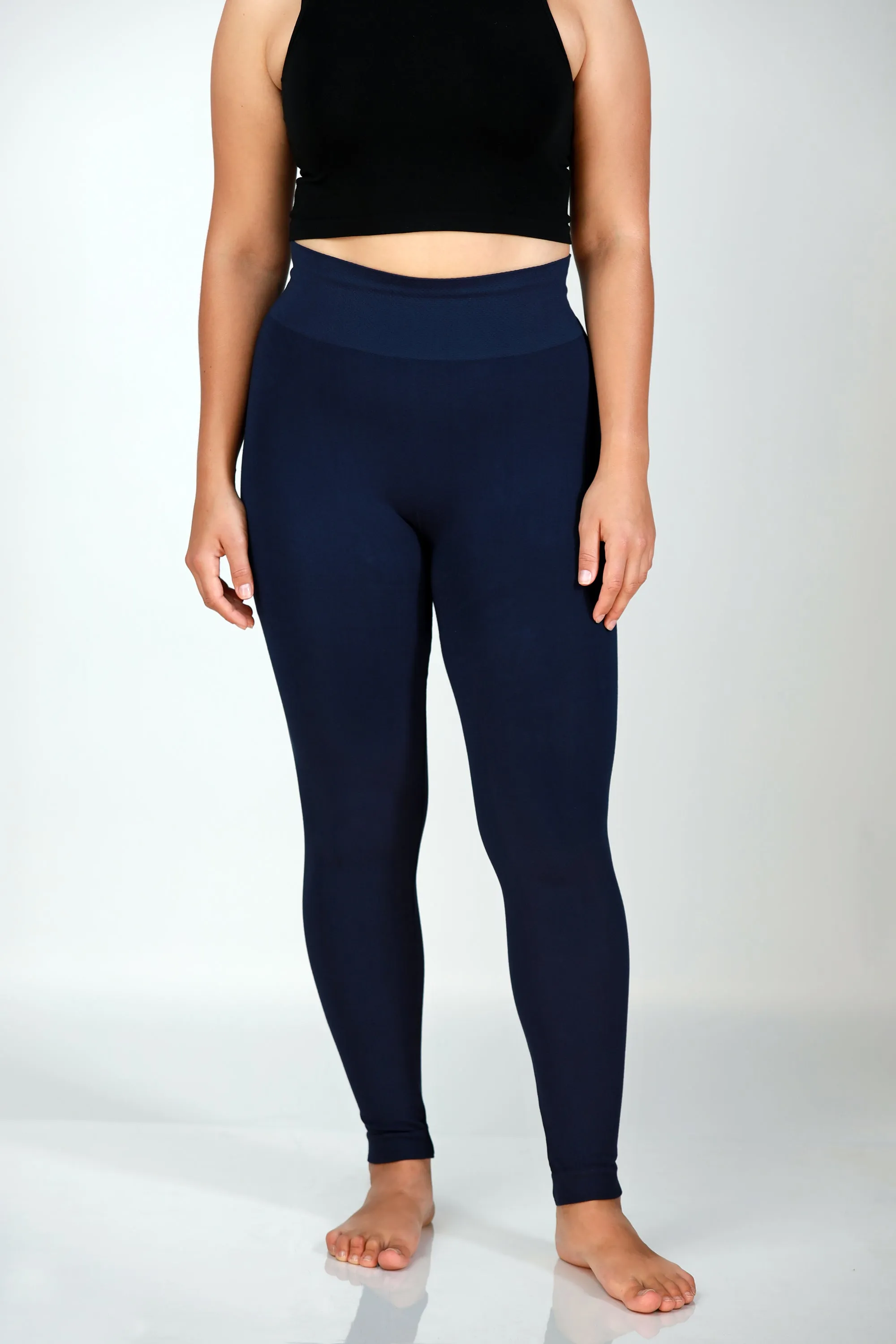 Colorful Bamboo 3” Band High Waisted Leggings