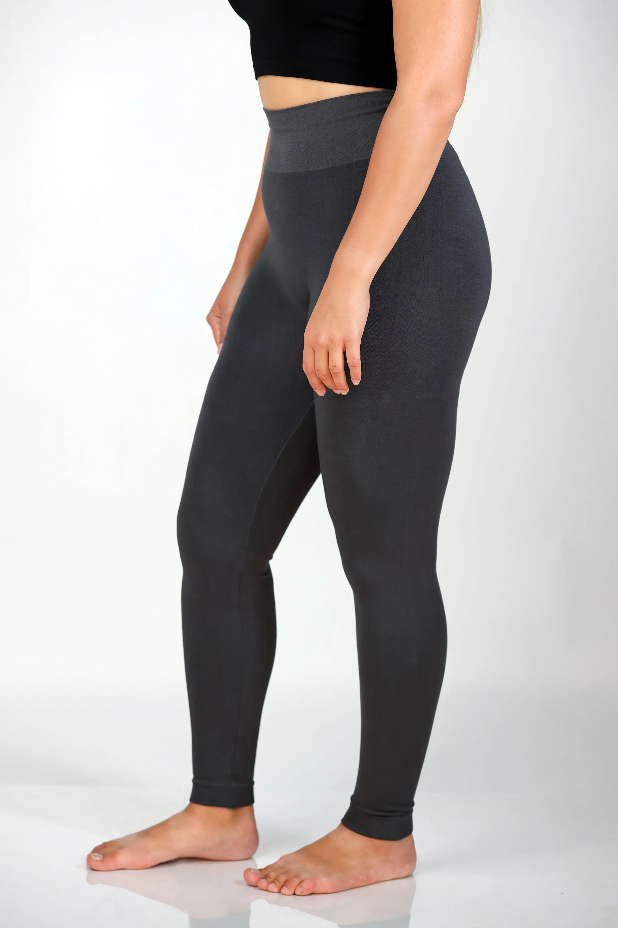 Colorful Bamboo 3” Band High Waisted Leggings