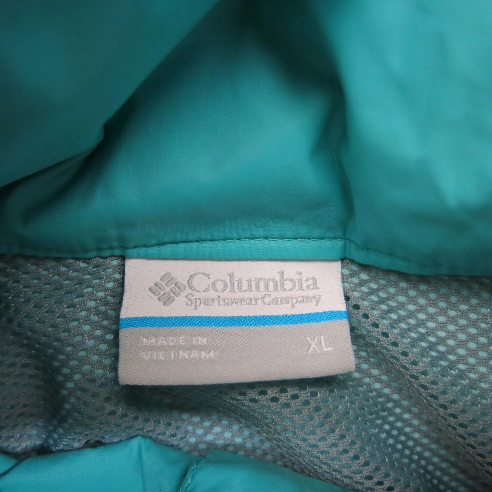 Columbia Sportswear Womens Windbreaker Jackets Full Zip Long Sleeve Blue Size XL