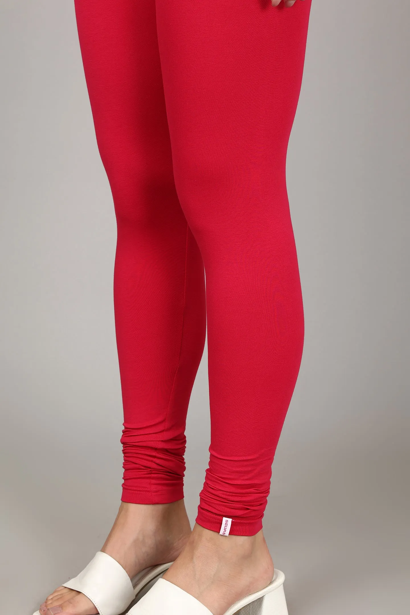 COTTON CHURIDAR LEGGINGS - FUSHIA