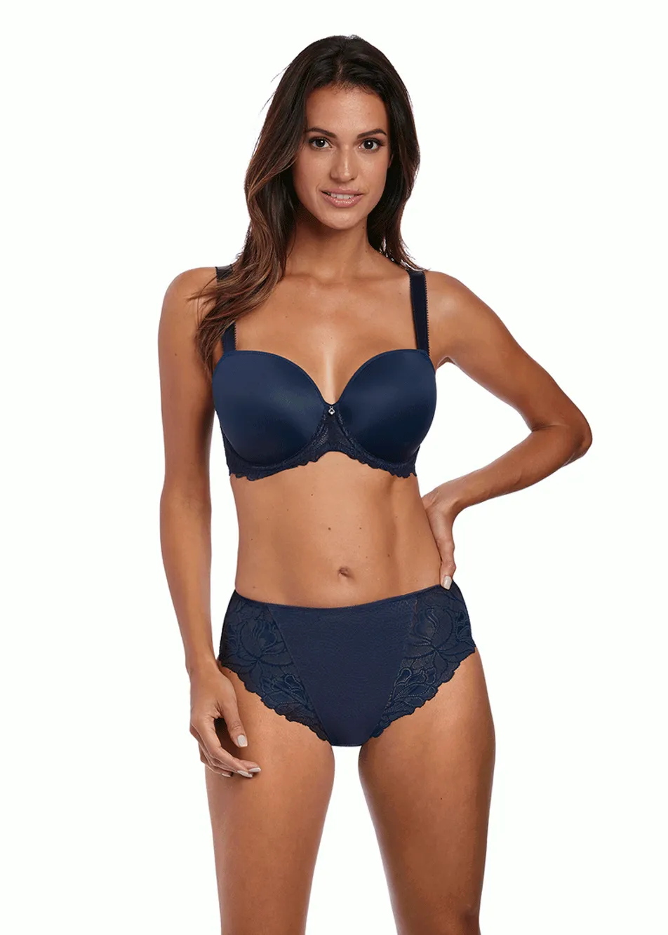 Fantasie Memoir Bras Underwire Molded T-Shirt Bra, Navy