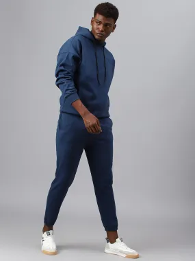 Fitkin Men Blue Regular Fleece Jogger