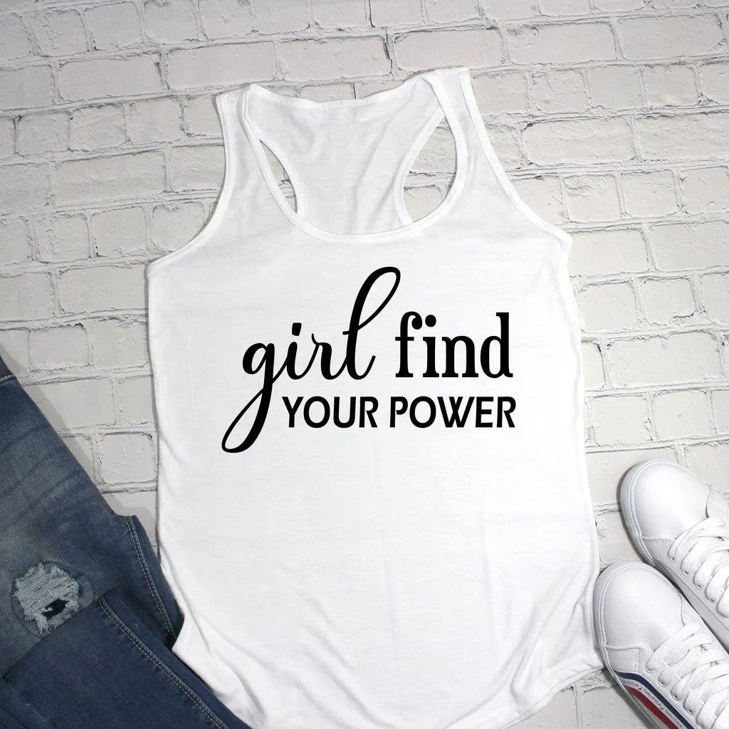 Girl Find Your Power Workout Tank Top