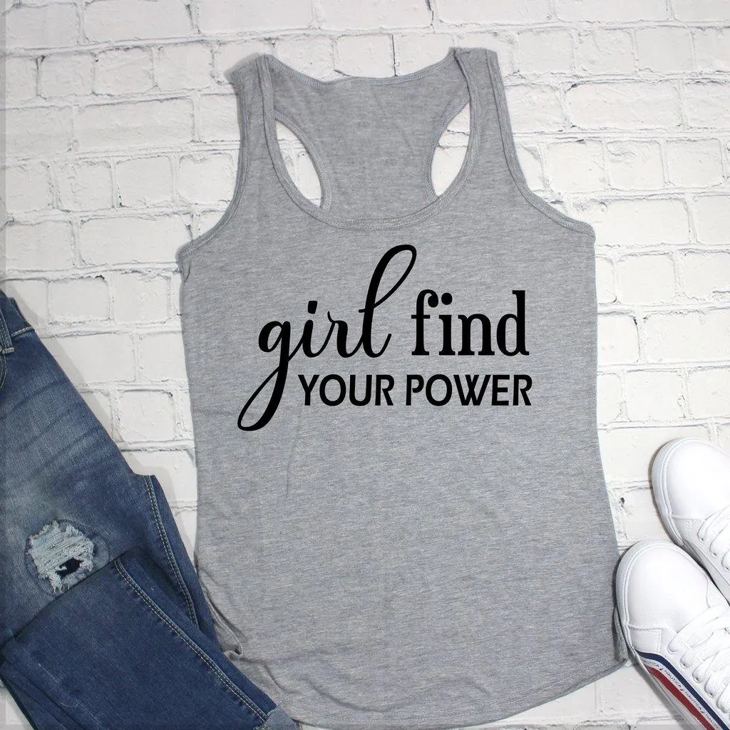 Girl Find Your Power Workout Tank Top