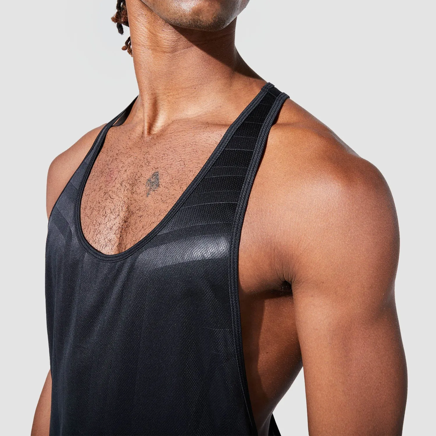 Graphic Wave Eyes Stringer - Black