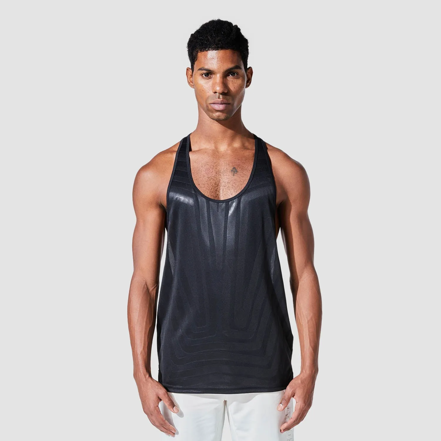 Graphic Wave Eyes Stringer - Black