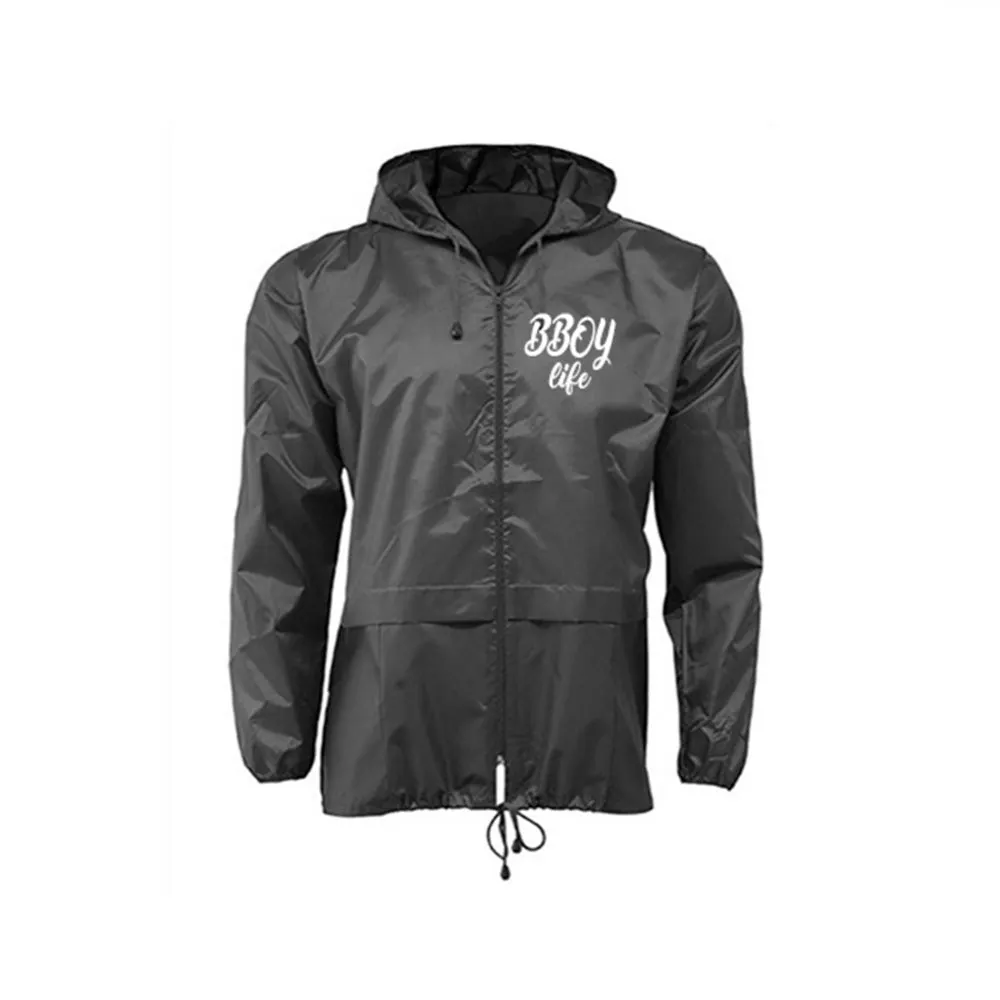 HIPHOP73 B-boy Life Windbreaker Jacket Black