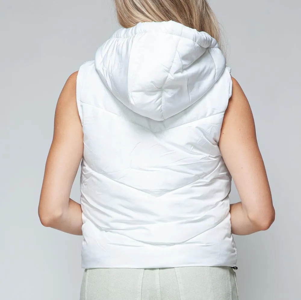 Josie Zip Up Quilted Hooded Vest