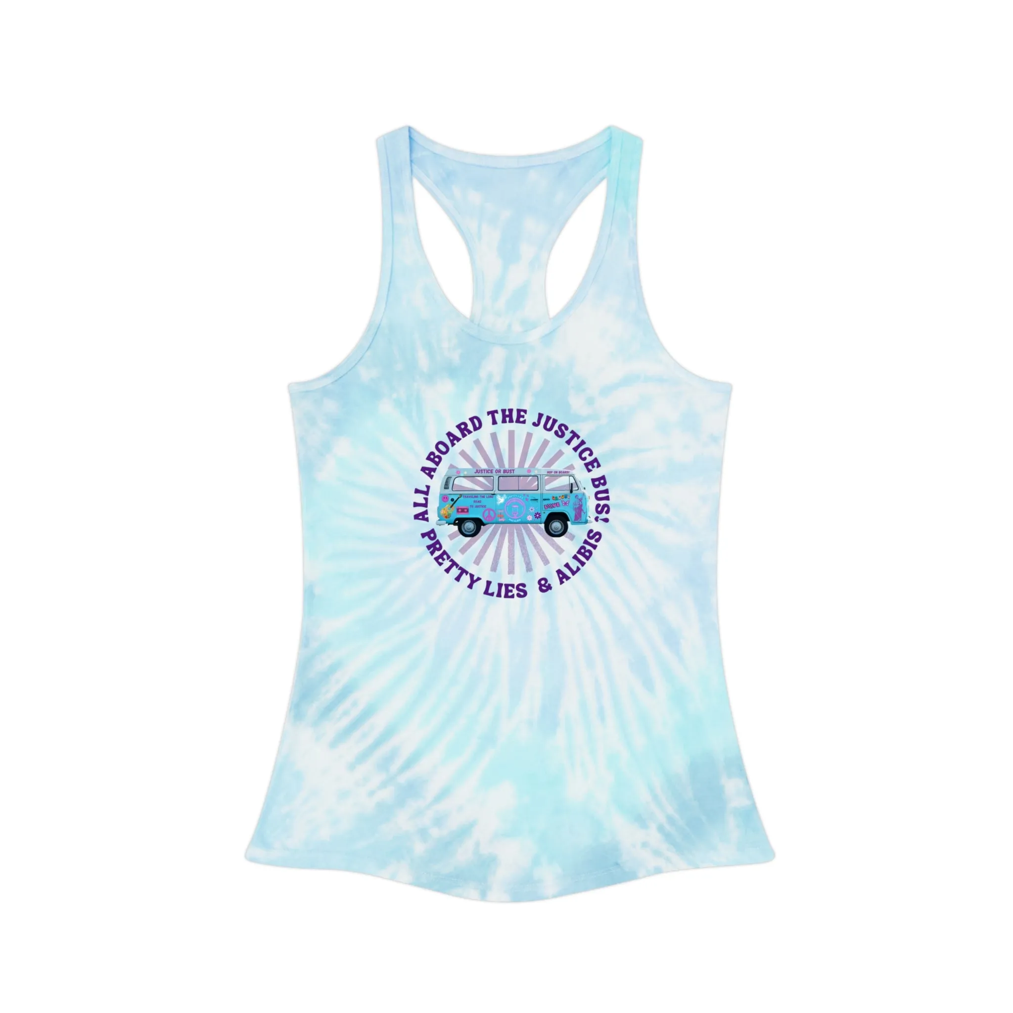 Justice Bus Tie Dye Racerback Tank Top