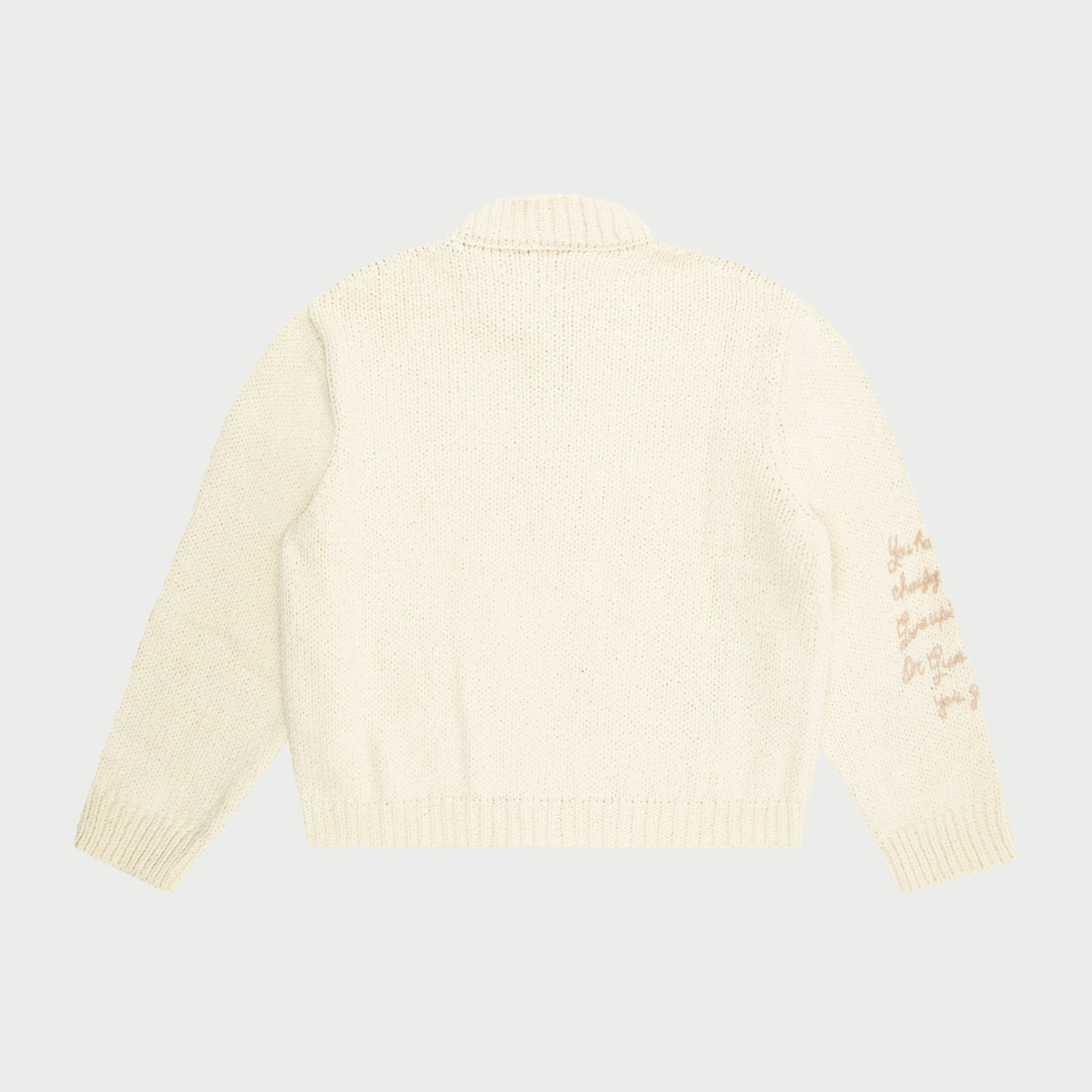 Knit Zip Up (Cream)