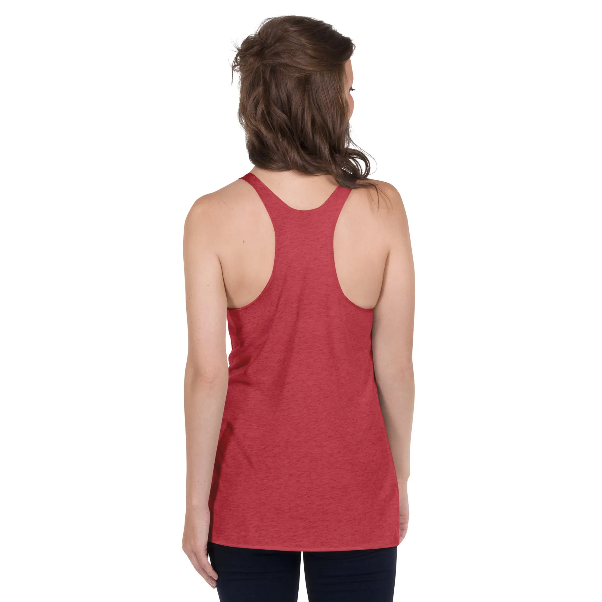 Lion graphic racerback tank tops for women