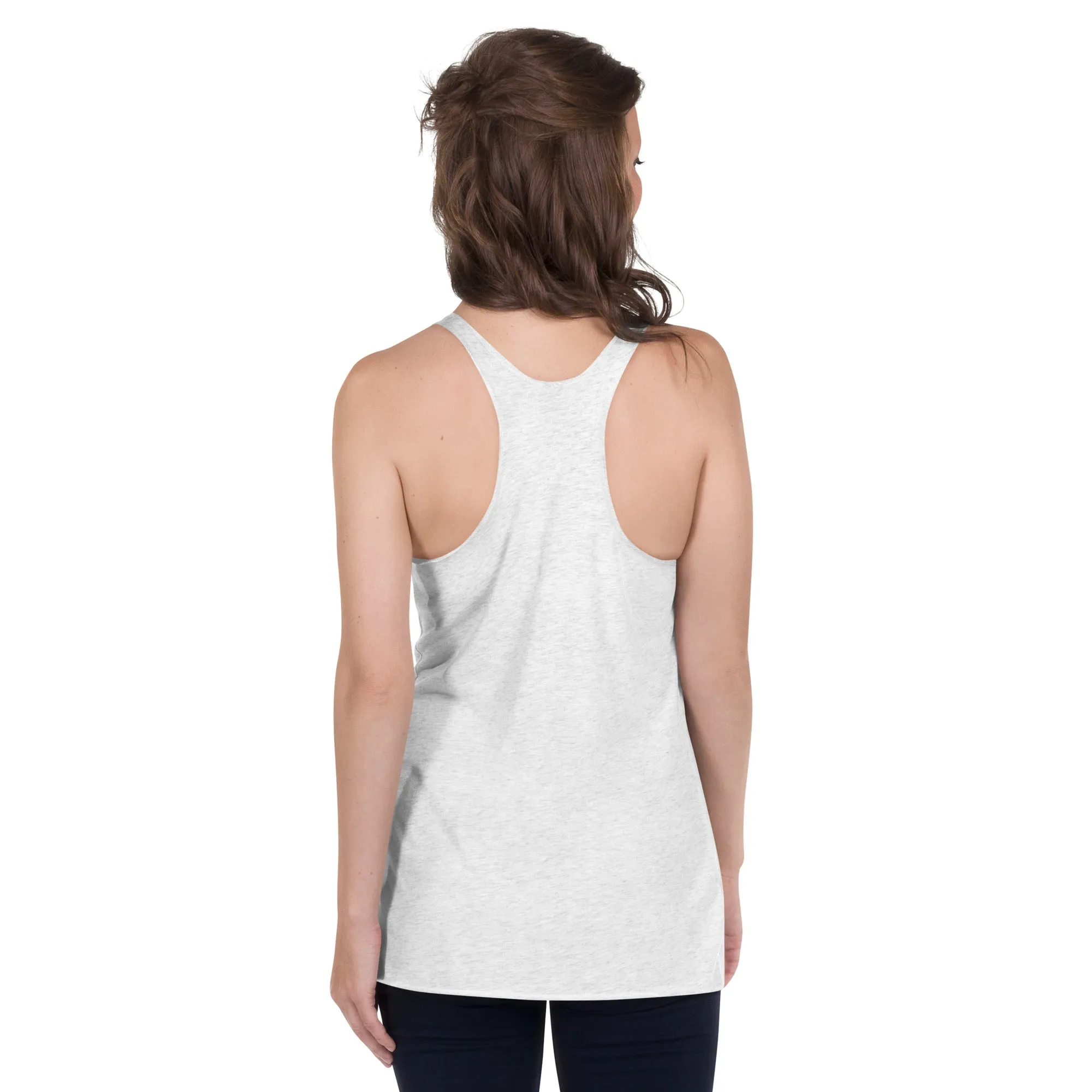 Lion graphic racerback tank tops for women