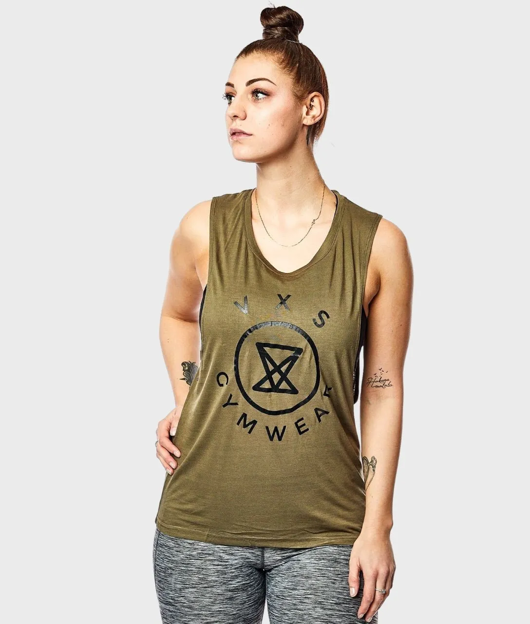 LOGO Sleeveless [Olive]