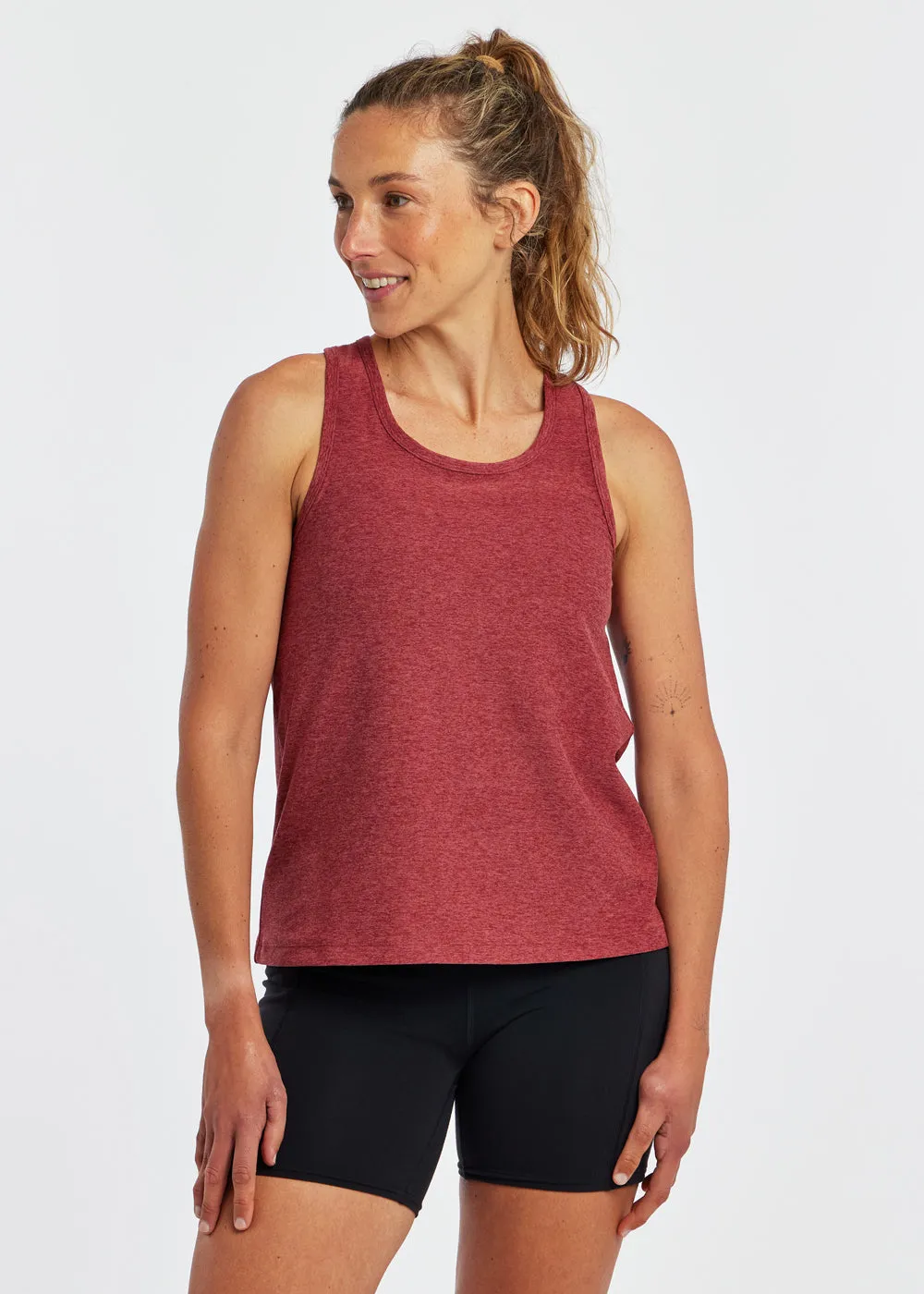 Lux Boxy Racerback Tank