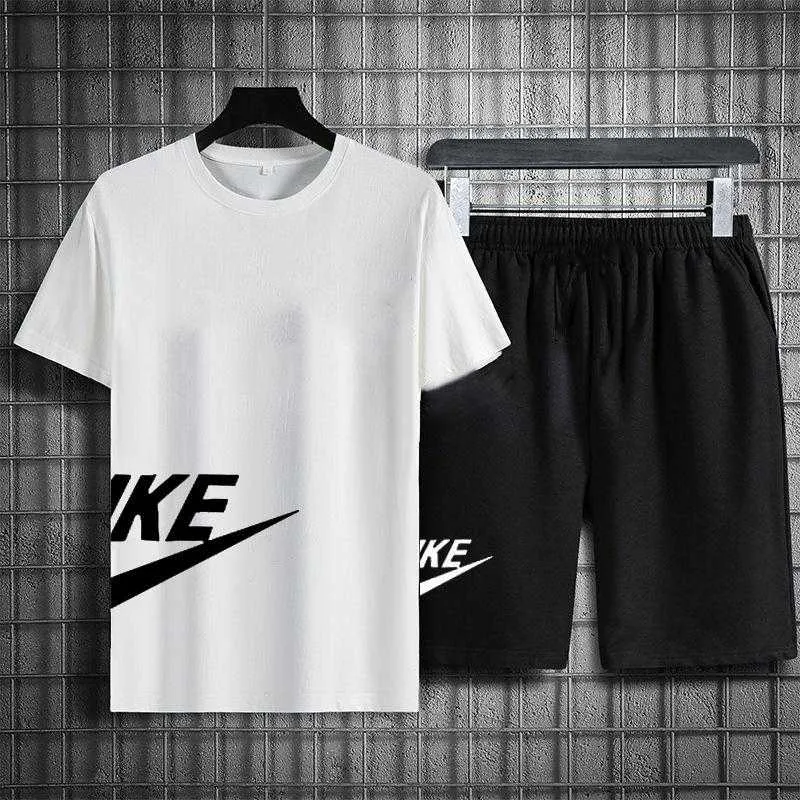 Men's Sports Short Sleeve Thin Breathable T-shirt And Shorts TS33