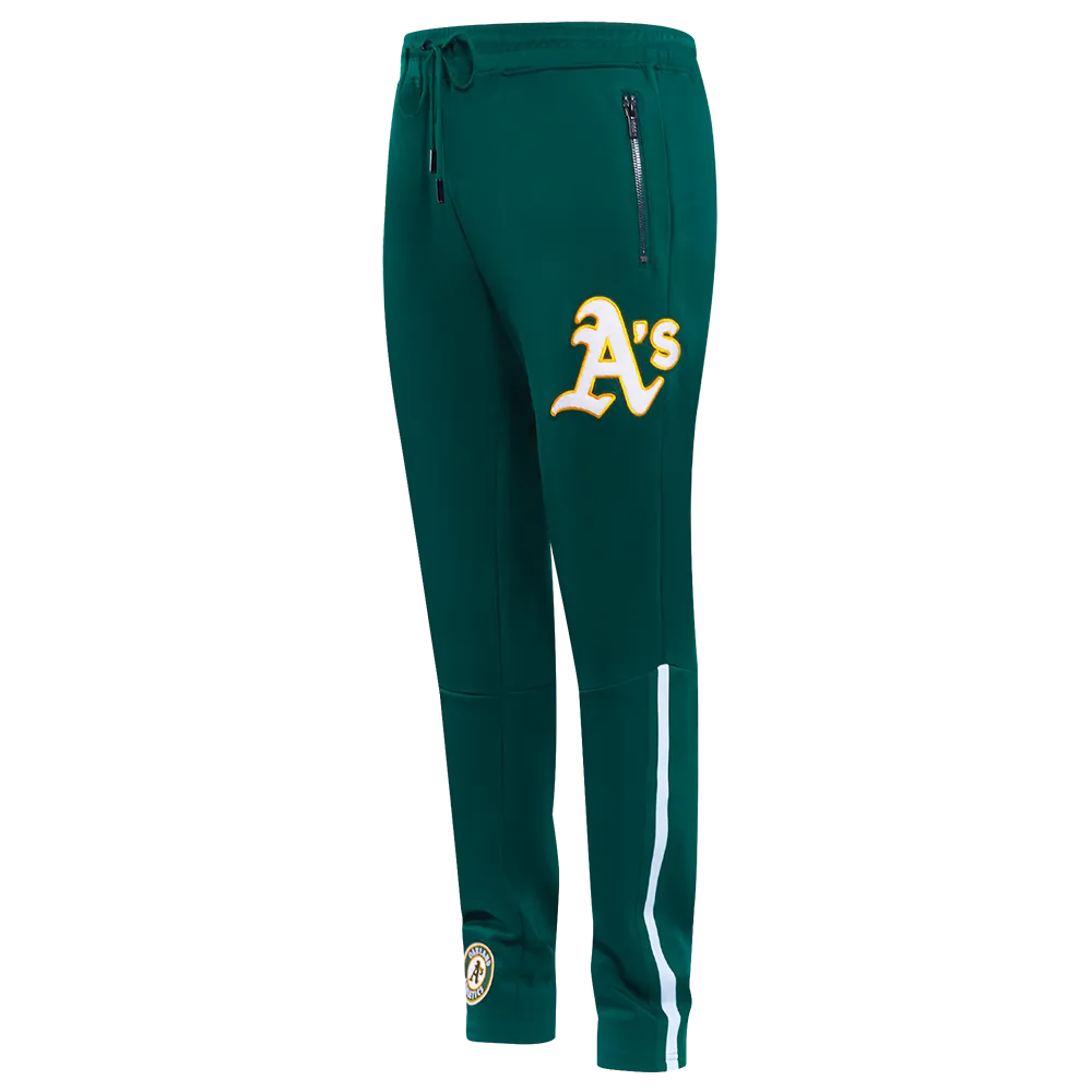 MLB OAKLAND ATHLETICS CLASSIC MEN'S DK TRACK PANT (FOREST GREEN)