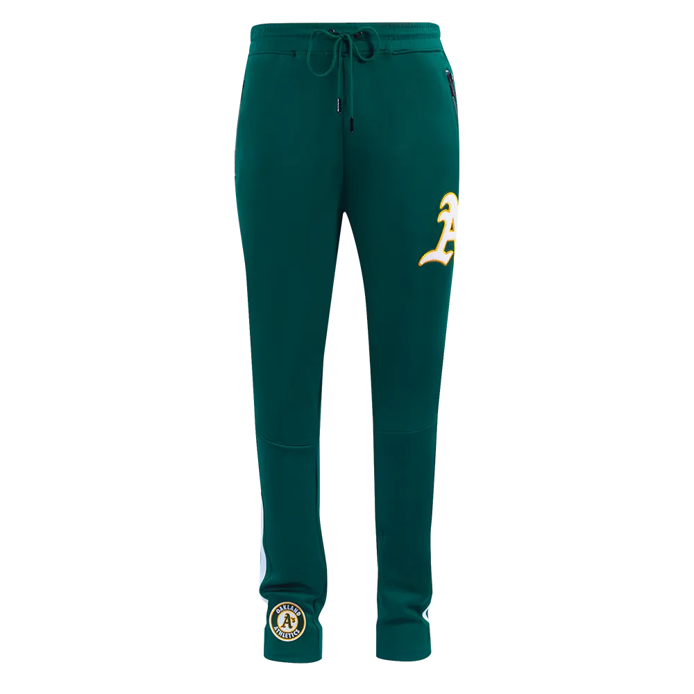 MLB OAKLAND ATHLETICS CLASSIC MEN'S DK TRACK PANT (FOREST GREEN)