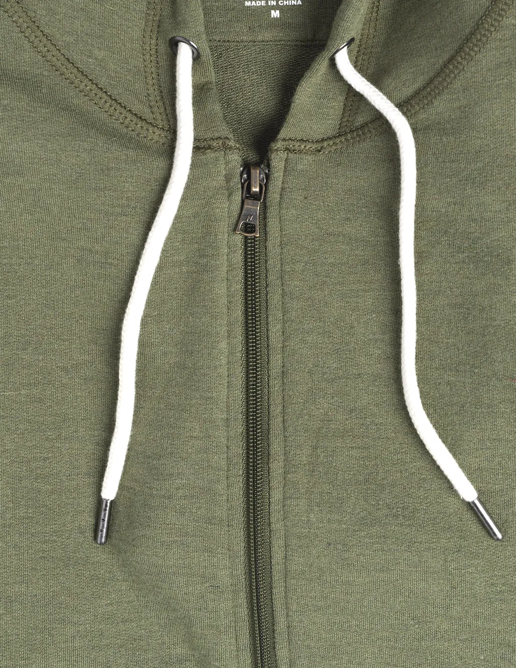 MOSS CASHMERE ZIP UP