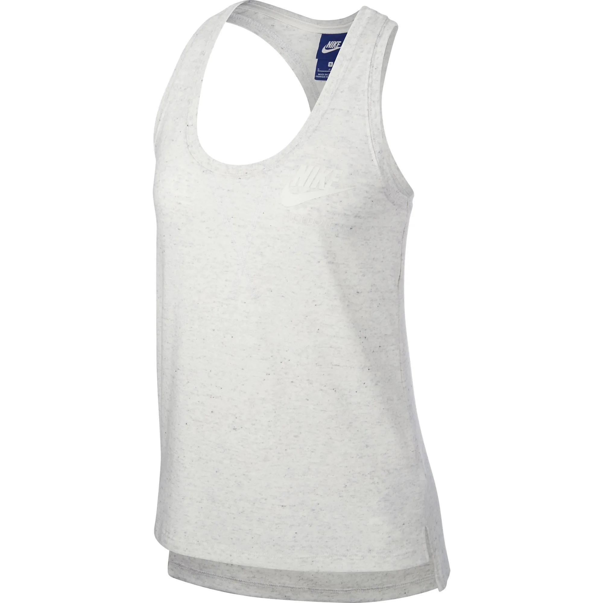 Nike Sportswear Womens Gym Vintage Tank Top Birch Heather/Sail 883735-051