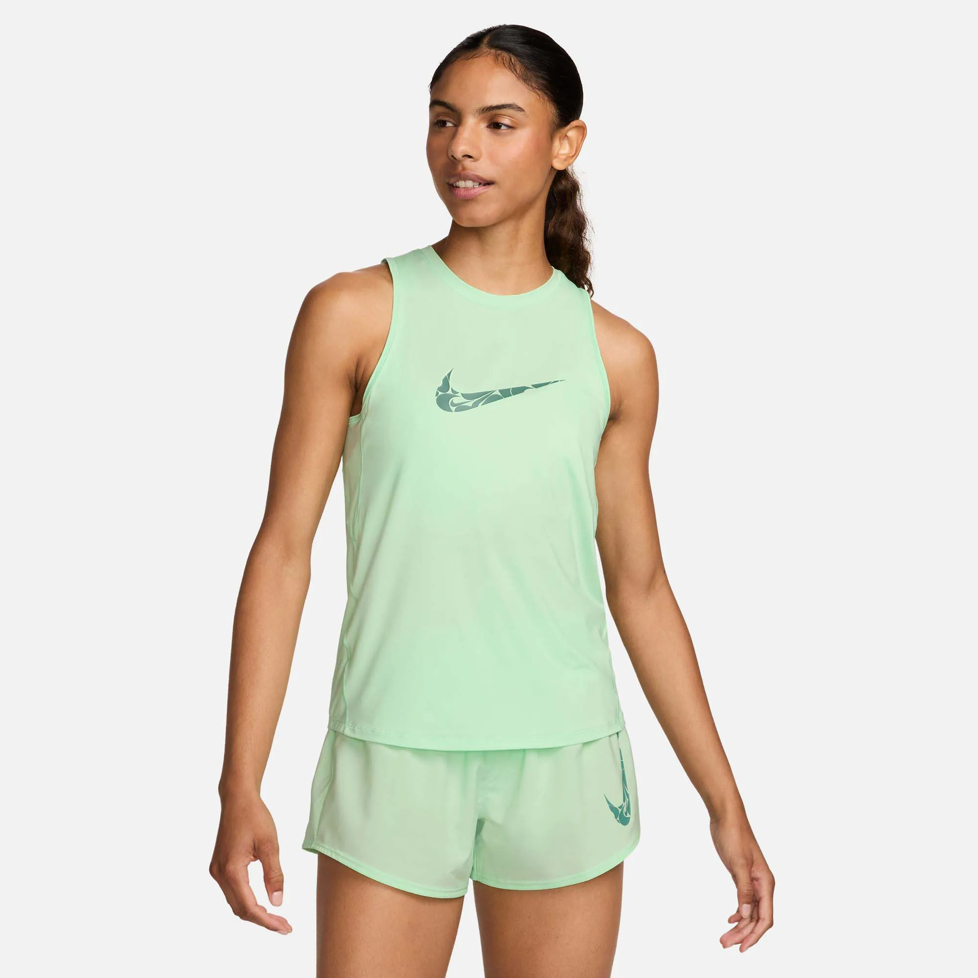 Nike | Women's One Graphic Running Tank Top - Vapor Green/Bicoastal