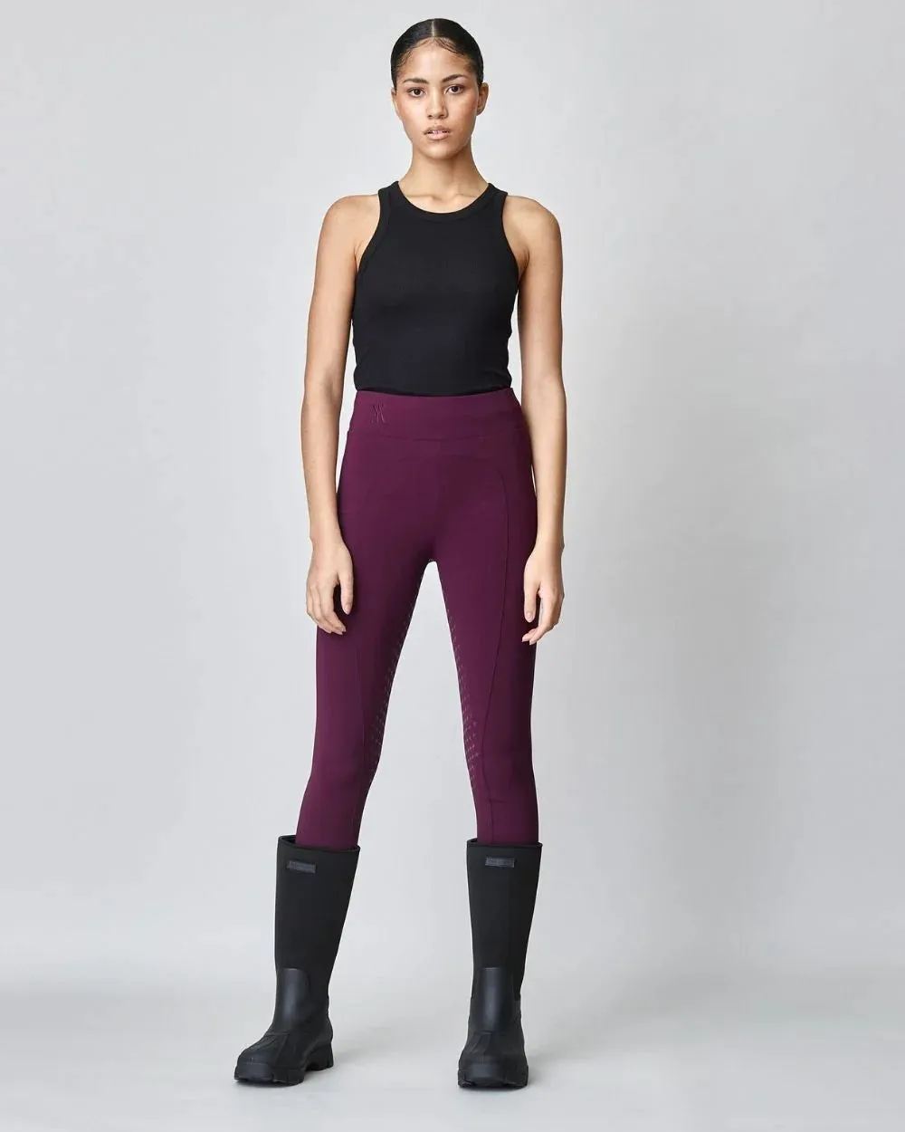 Сompression Pull-On Riding Breeches Burgundy