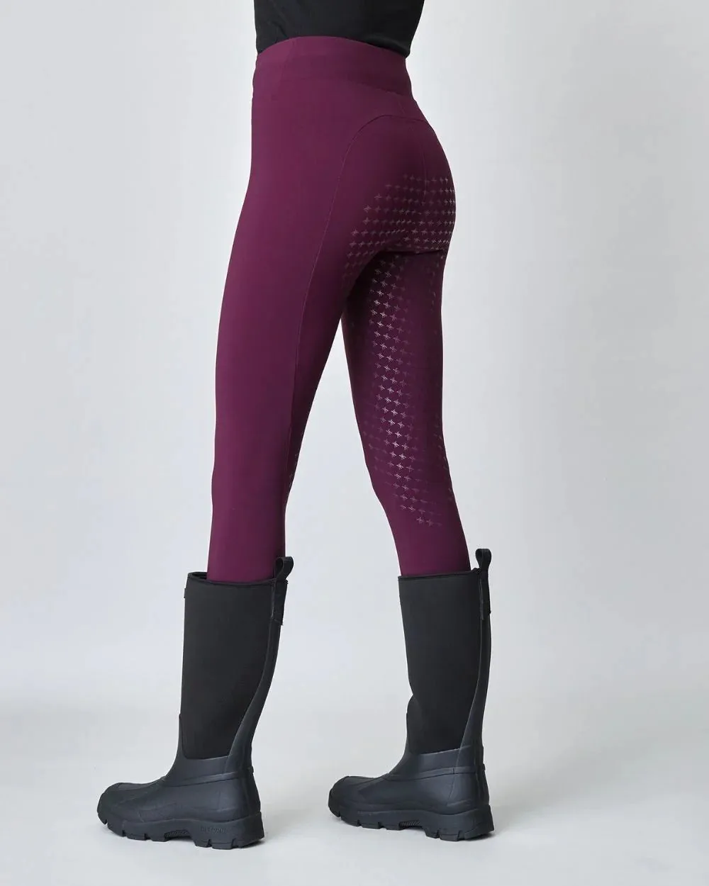 Сompression Pull-On Riding Breeches Burgundy