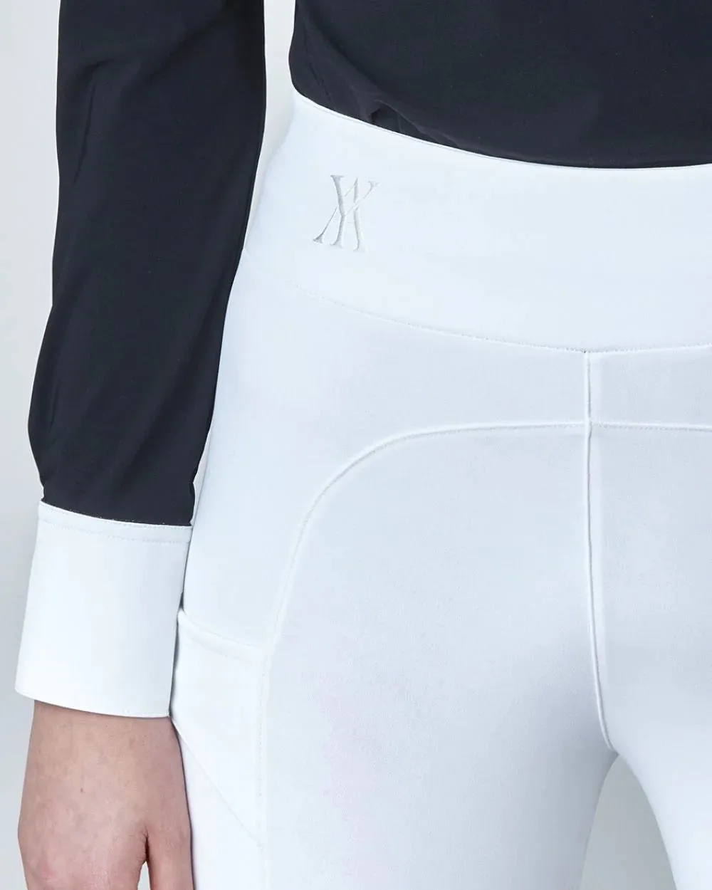 Сompression Pull-On Riding Breeches White