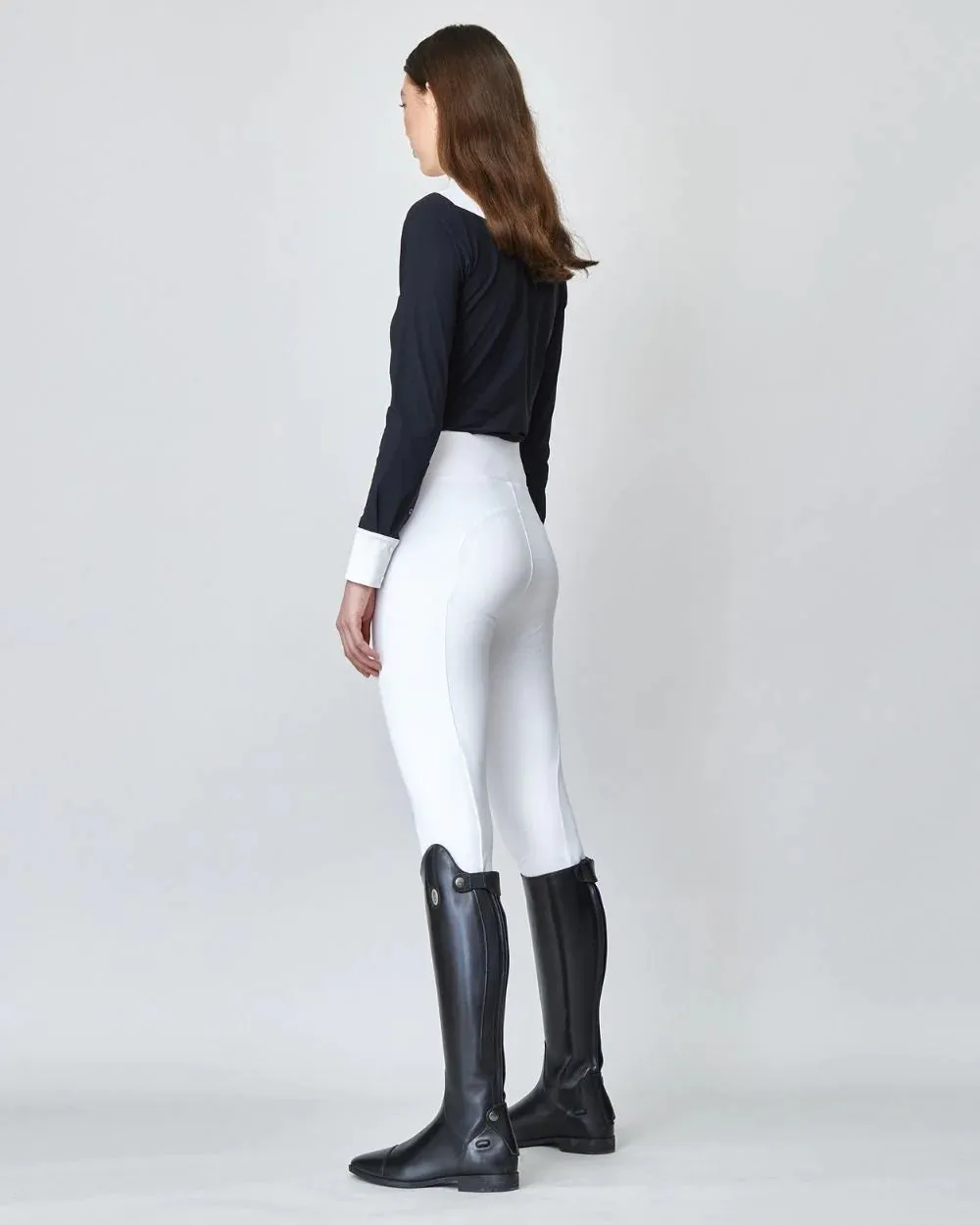 Сompression Pull-On Riding Breeches White