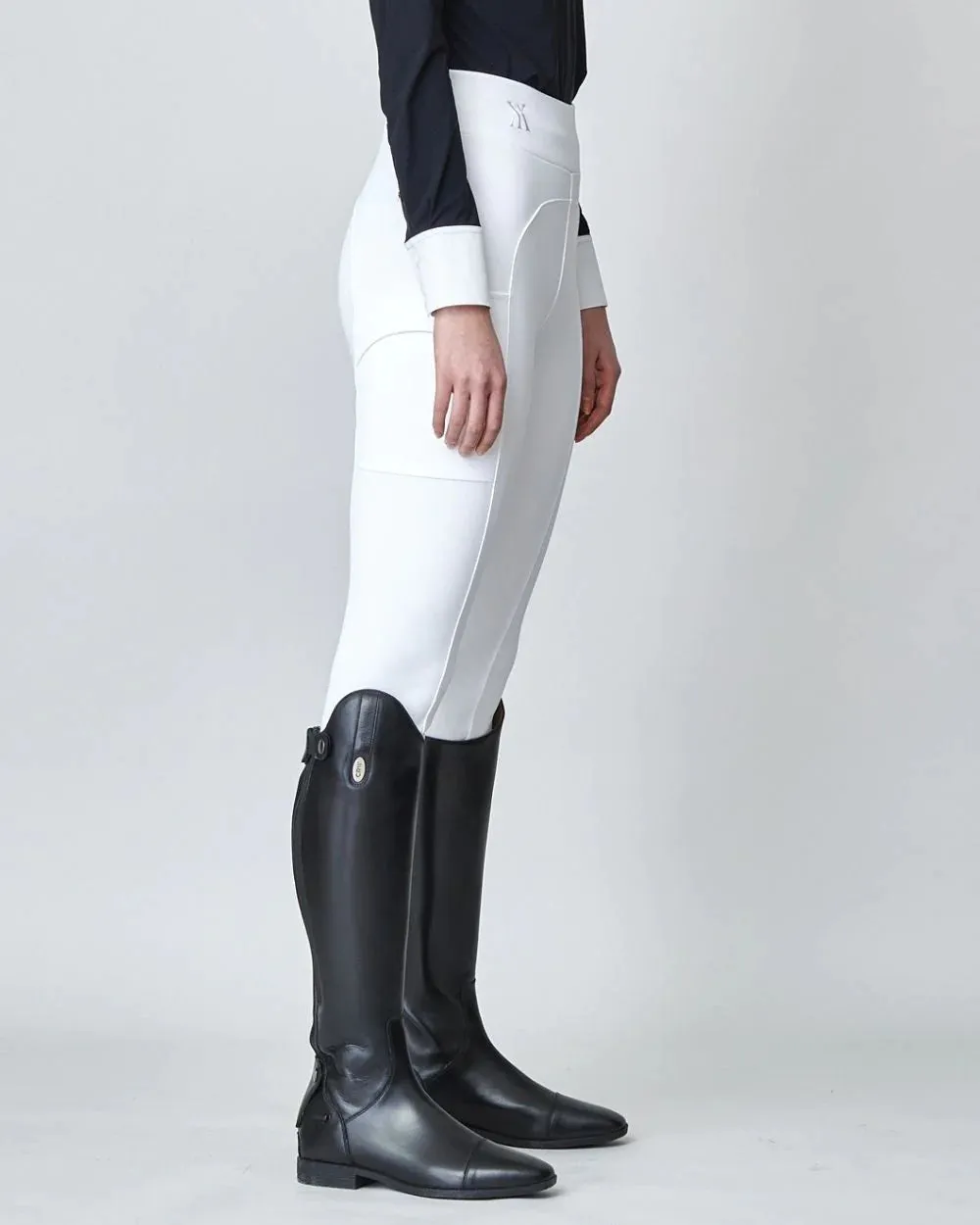 Сompression Pull-On Riding Breeches White