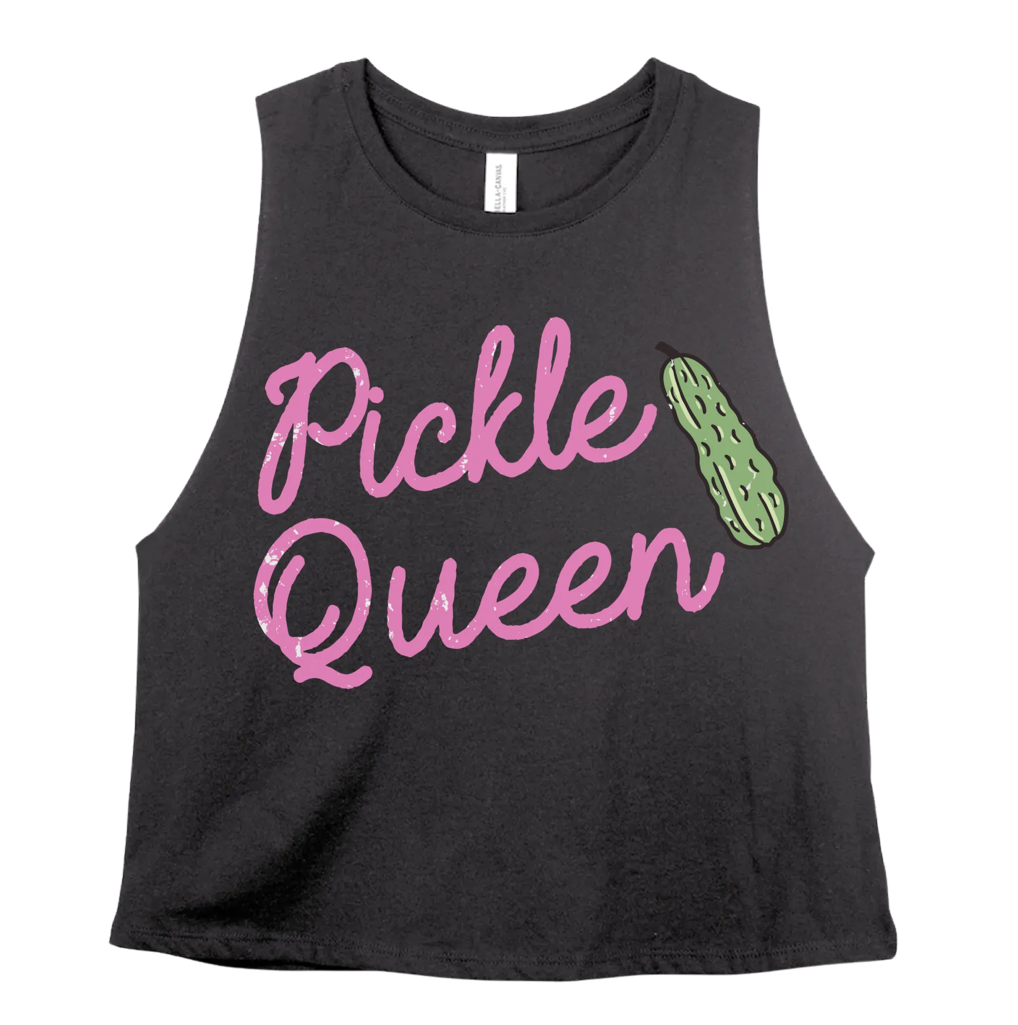 Pickle Queen Cropped Tank /Workout Tank/ Funny Tank/ Pickle Tank/ Crossfit Tank