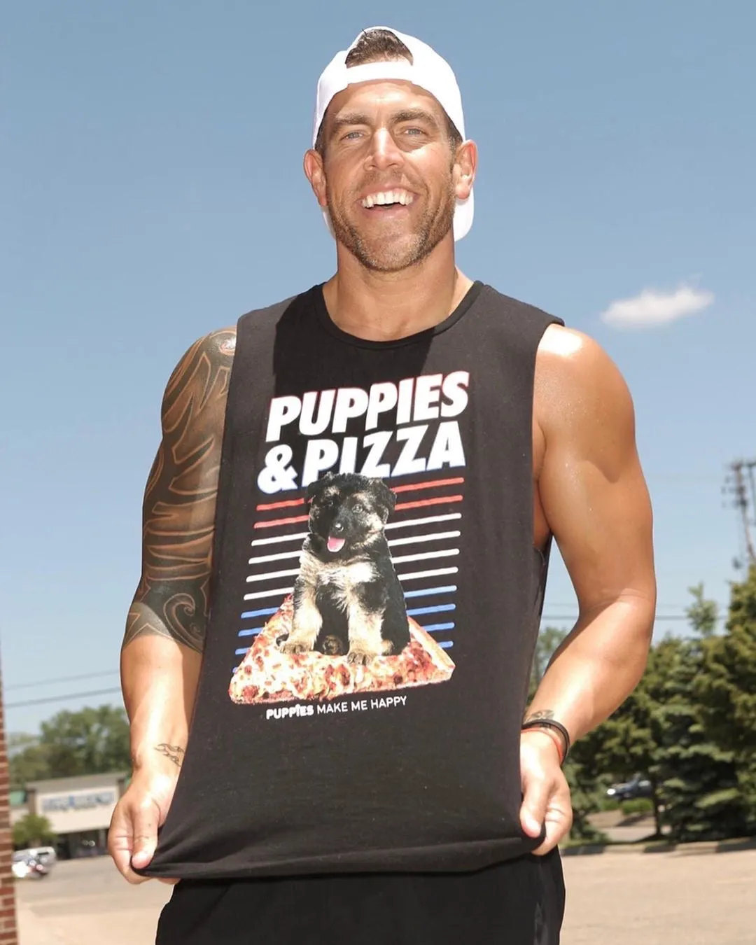 Puppies & Pizza | Uni-Sex Muscle Tank