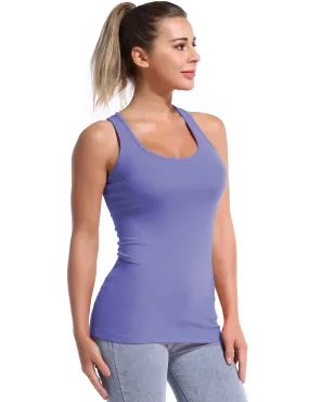 Racerback Athletic Tank Tops lavender_yogastudio