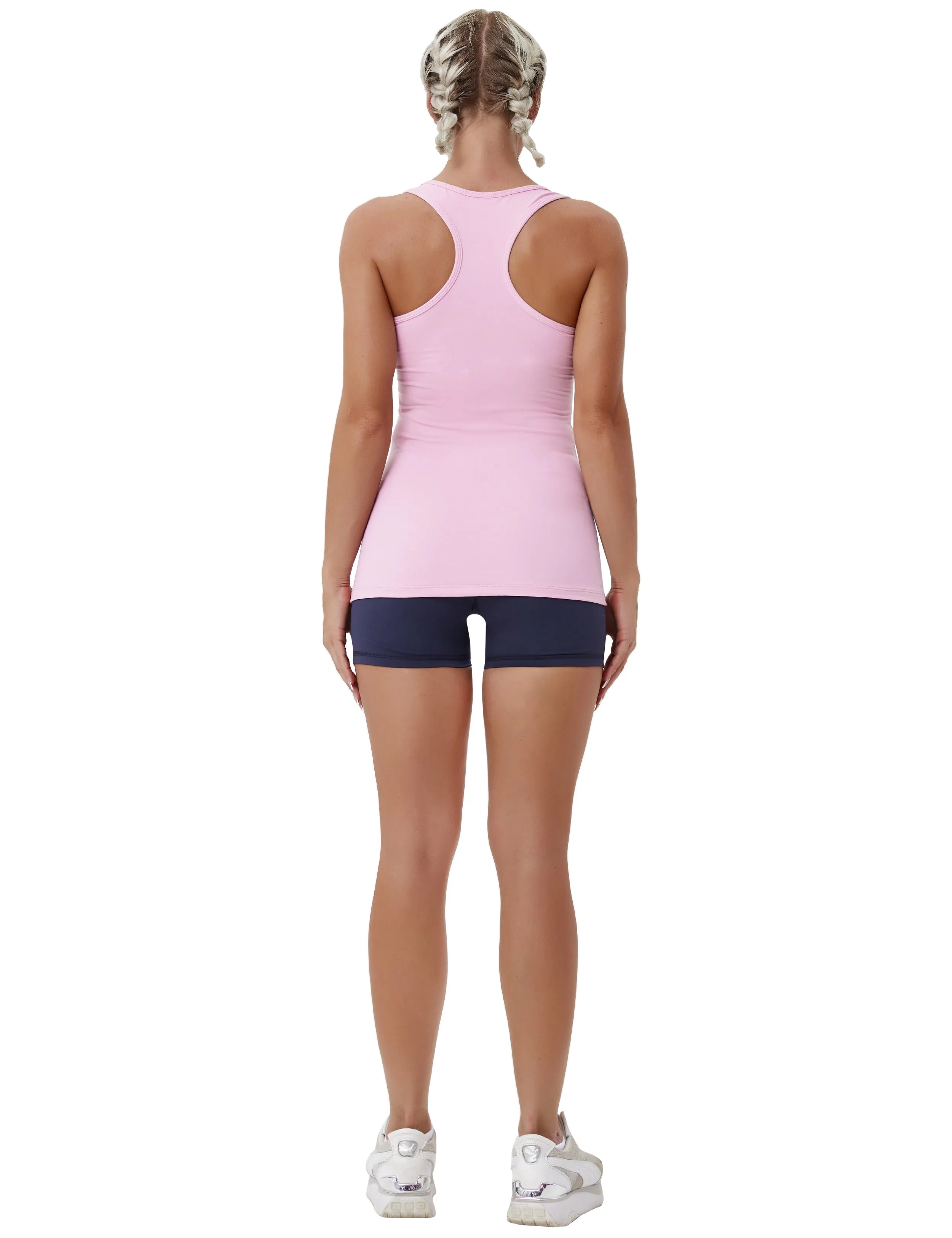 Racerback Athletic Tank Tops lightpink_Jogging