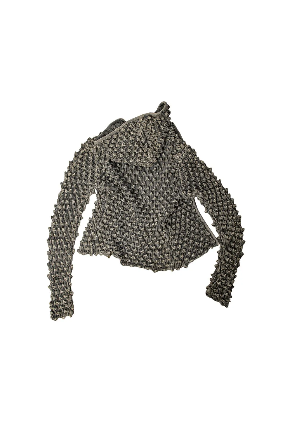 Romanesco knit zip-up Khaki